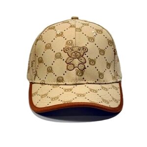 NWT Brown Bear Design Baseball Cap